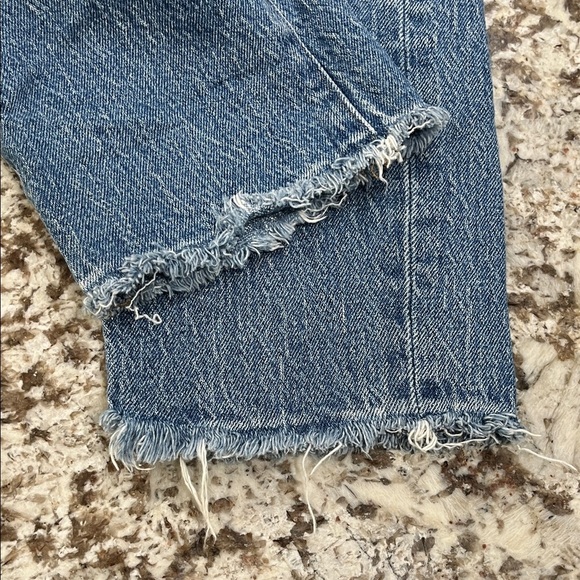 Madewell Classic Blue Straight Leg Jeans - Picture 5 of 15